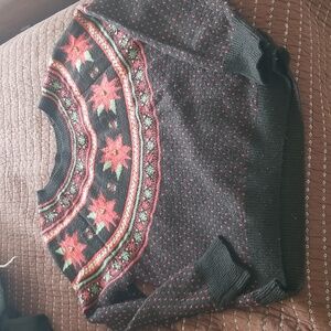 Christmas poinstetta sweater ugly sweater